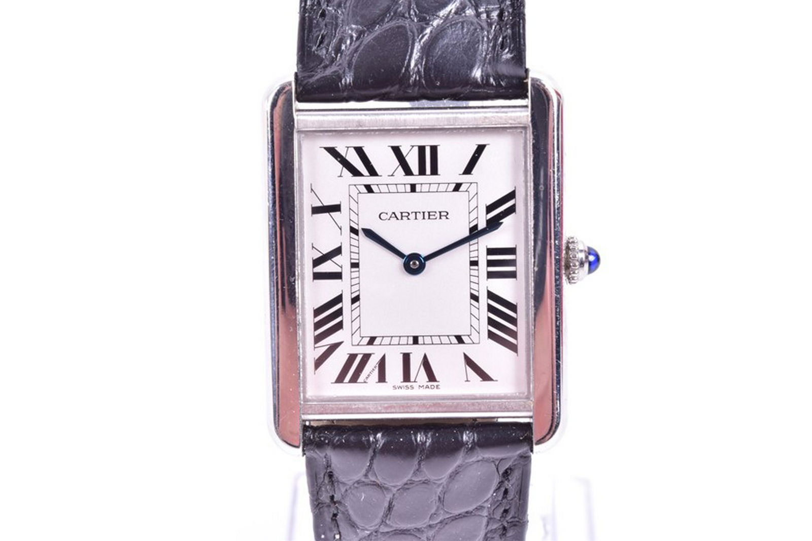 A Cartier Tank Solo Quartz stainless steel wristwatch (1 of 12)