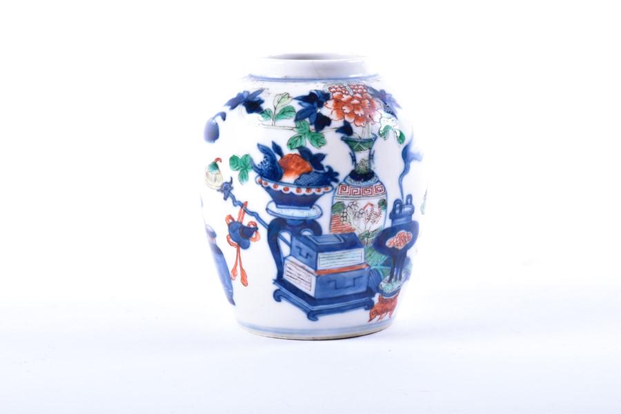 A 19th Chinese wucai porcelain vase  of small (1 of 3)