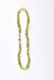 A faceted peridot bead necklace comprised of