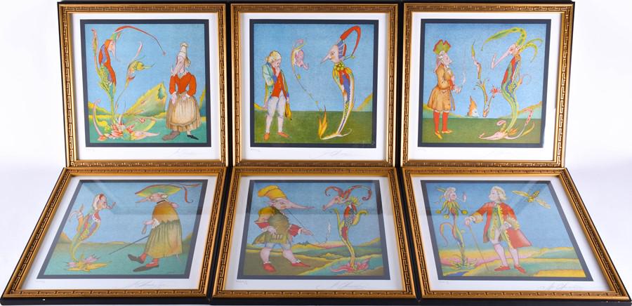 Mihail M. Chemiakin (b.1943) Russian  'Carnival at St (1 of 14)