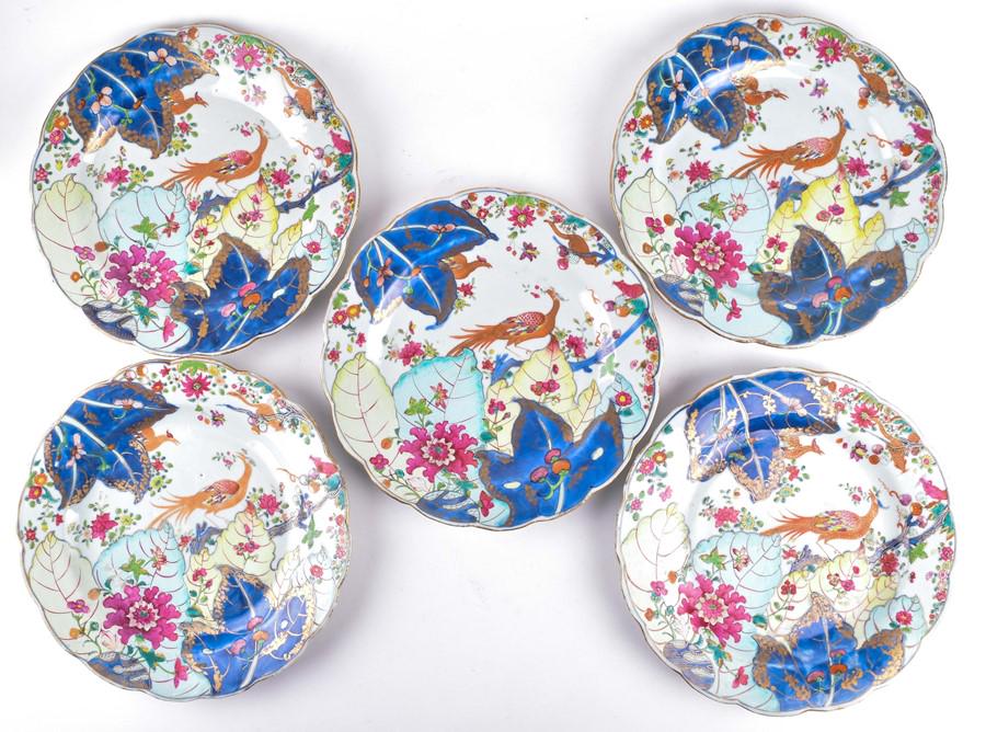 A set of five Qianlong period export porcelain 'tobacco (1 of 4)