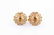 A pair of yellow metal, pearl, and ruby cluster - 2