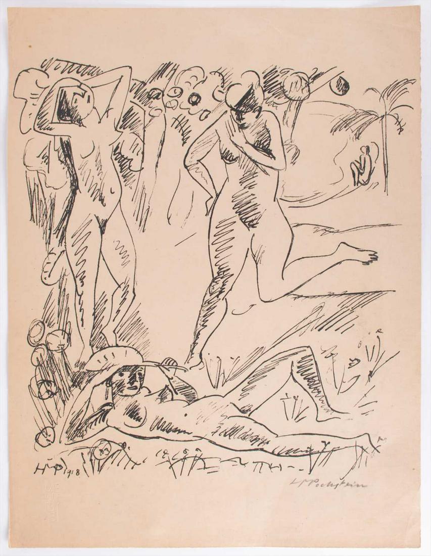 â€  Hermann Max Pechstein ( 1881-1955) German (1 of 4)