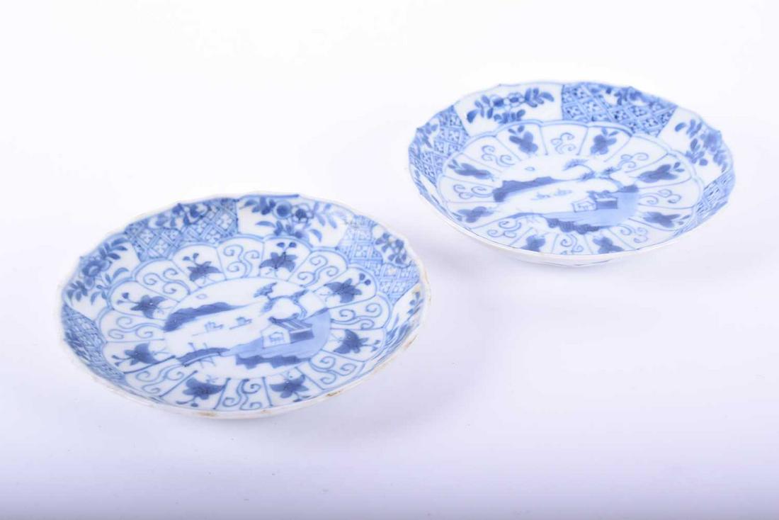 A pair of Chinese blue and white Cau Mau shipwreck (1 of 3)