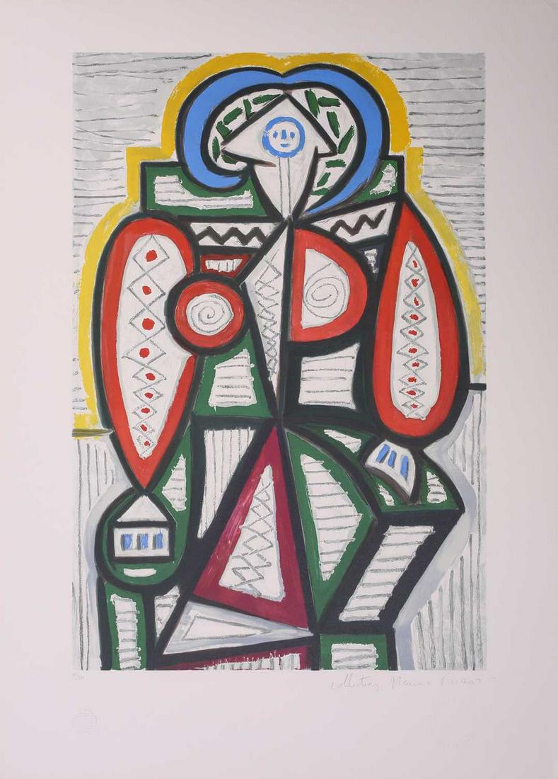â€  After Pablo Picasso (1881 - 1973) 'Femme Assise', Picasso Estate Collection limited edition (1 of 5)