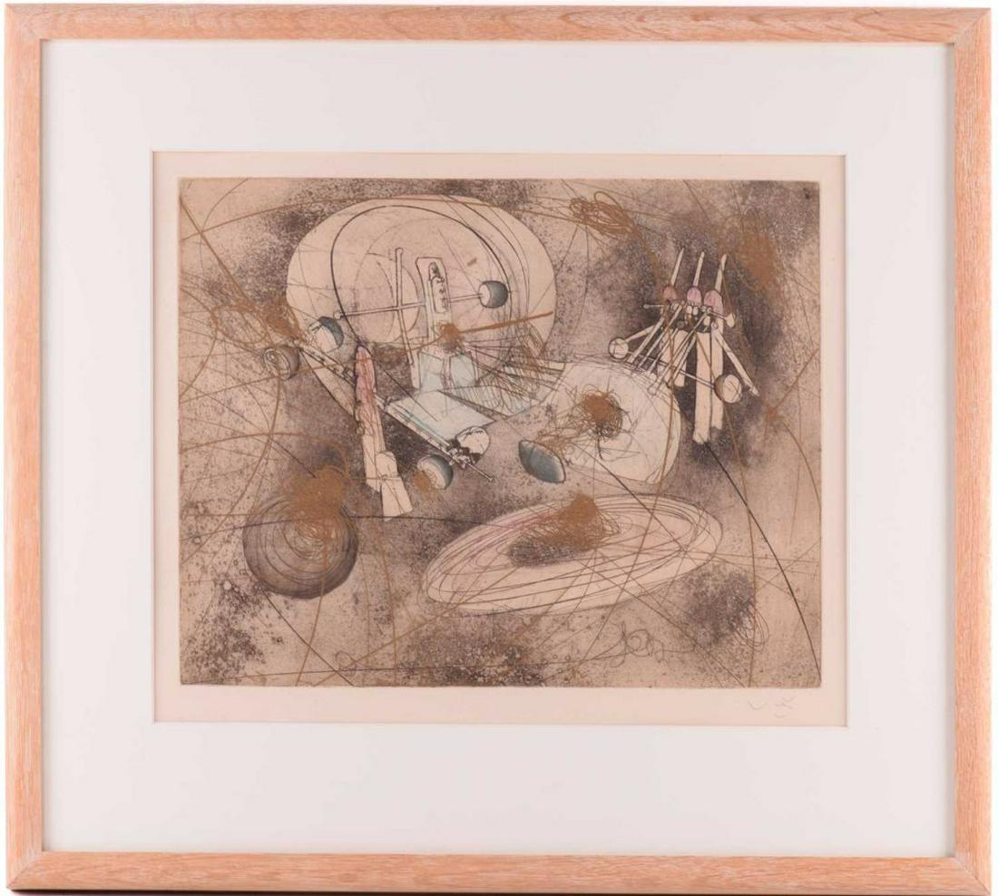 â€  Roberto Matta (1911-2002) Chilean/Italian, from the Gold Series, 1965, etching on paper, 38 cm x (1 of 10)