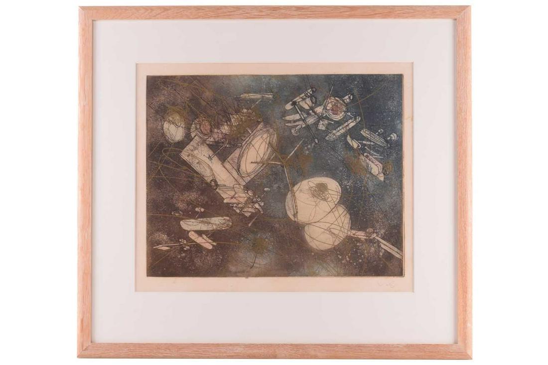 â€  Roberto Matta (1911-2002) Chilean/ Italian, from the 'Gold Series', 1965, etching on paper, 38 (1 of 7)