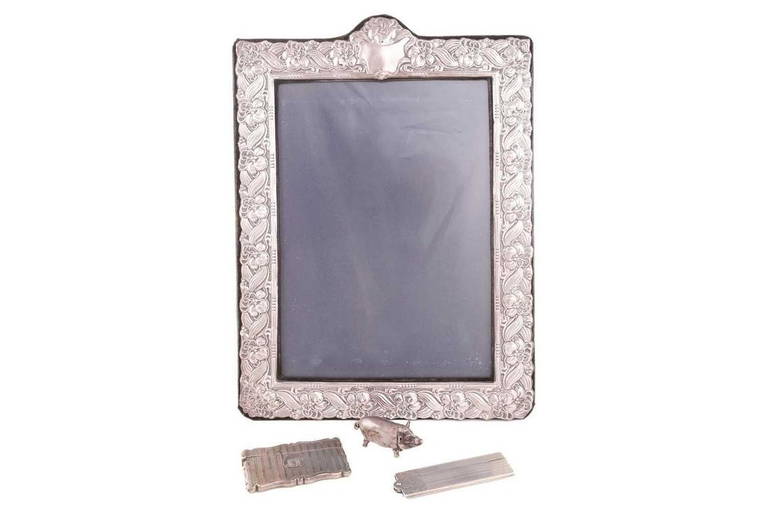 A 20th Century Silver Easel Back Photo Frame, London Hallmarked With R