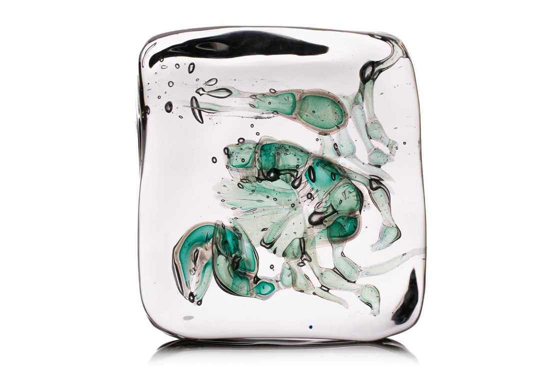 Alfredo Barbini (1912-2007) Venetian, Aquarium, Glass sculpture with Pauly & C. label, 25 cm high, (1 of 5)