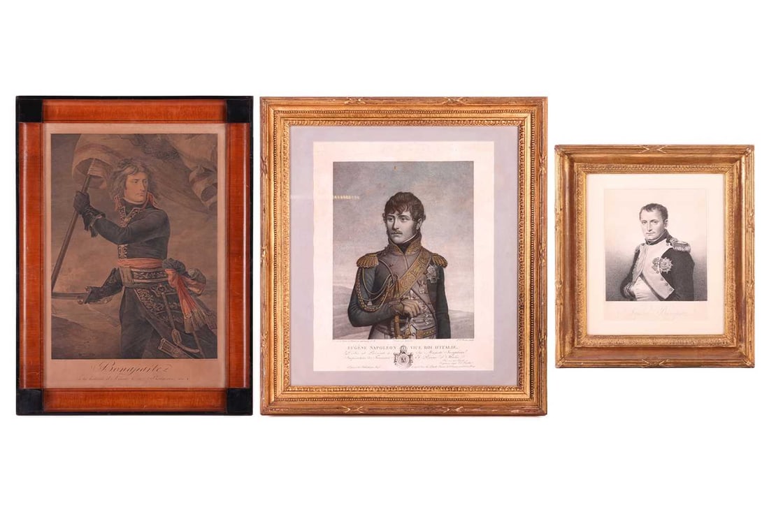 After Jacques-Louis David (1748 - 1825), Portrait of Napoleon Buonaparte, engraving by James Godby w (1 of 13)