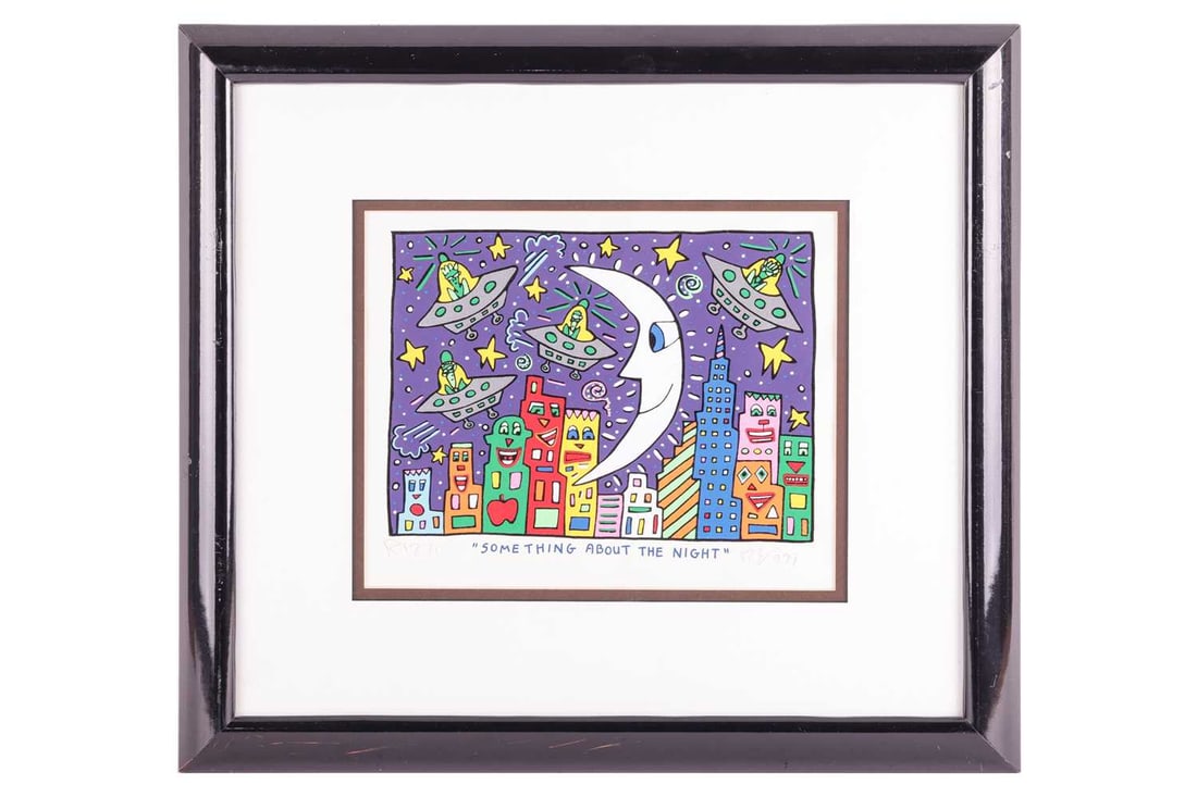 James Rizzi (American, 1950 - 2011), 'Something about the Night', signed in pencil 'Rizzi' (lower le (1 of 7)
