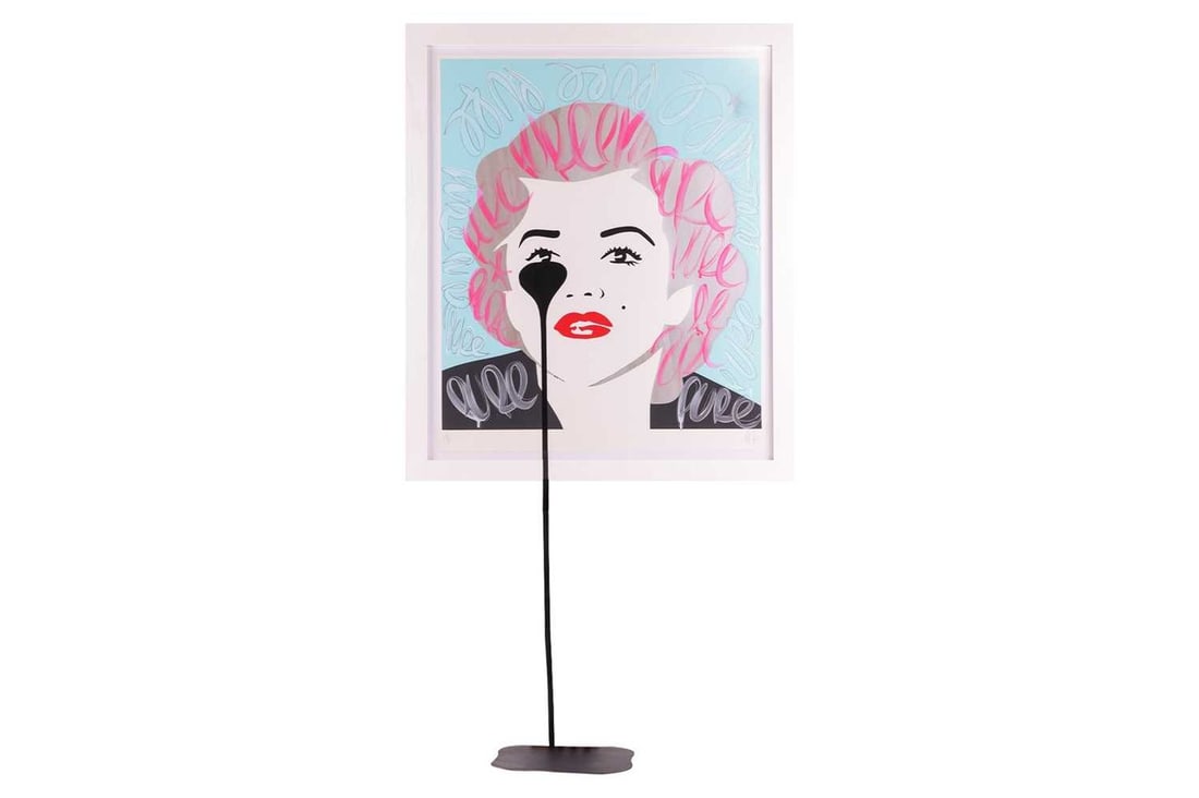 † Pure Evil (b.1968), The Last Marilyn, signed and numbered 1/1 in pencil, hand embellished: † Pure Evil (b.1968), The Last Marilyn, signed and numbered 1/1 in pencil, hand embellished screenprint, 98 x 83 cm (including frame)