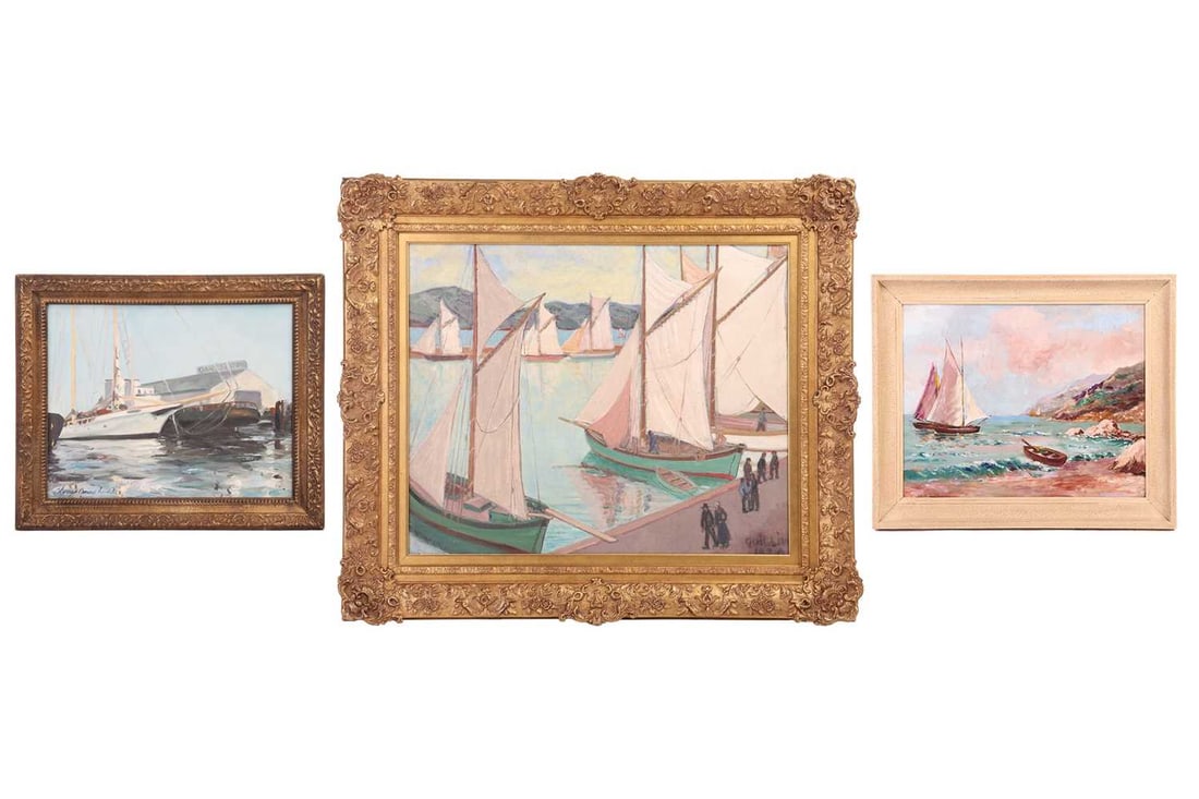 René Quillivic (French, 1879-1969), St. Tropez Les Voiles Quisechent, signed and dated 'Quilliv (1 of 9)