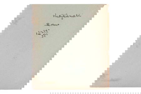 Mahatma Gandhi (1869-1948): a loose page with the signature of Gandhi in black ink, apparently dated