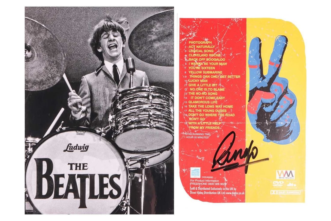 Ringo Starr (b.1940) English musician, songwriter and actor who achieved international fame as the (1 of 4)