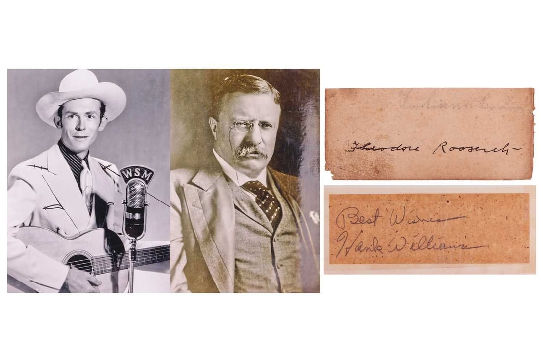 Hiram King 'Hank' Williams (1923-1953), American singer-songwriter and Theodore Roosevelt (1 of 4)