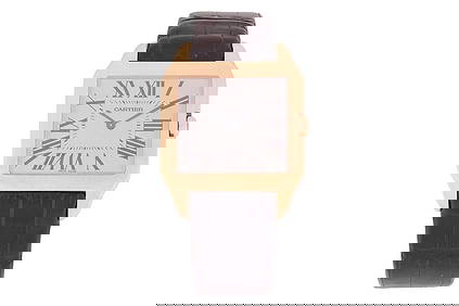 A Cartier Santos Dumont 18 Carat Model: 2650 Serial: 370177CE Case Material: 18 Carat Rose Gold Case (1 of 10)