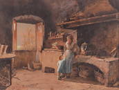 Herbert Arnould Olivier (British 1861-1952), Playtime, signed "H.A.Oliver" (lower right),