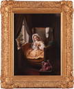 Circle of William Powell Frith (1819 -1909) My Grandmothers' chair indistinctly signed (under the
