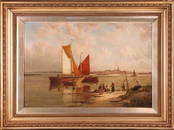 William Raymond Dommersen (British 1850 - 1927) 'Nr. Schiedam on the Scheldt, Holland' signed 'W.