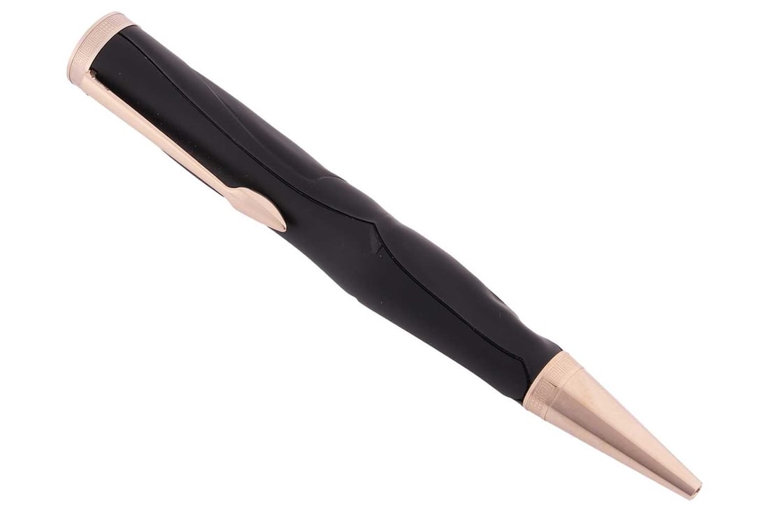 Montblanc - a Homage to Homer limited edition rollerball pen from the Writer's Edition collection, d: Montblanc - a Homage to Homer limited edition rollerball pen from the Writer's Edition collection, design inspired from the Trojan horse, with Greek key decorations, in a case of book form. Serial num