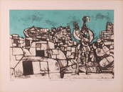 Julian Trevelyan (British 1910-1988) Troubadours at Les Beaux signed, titled and numbered 31/50 in