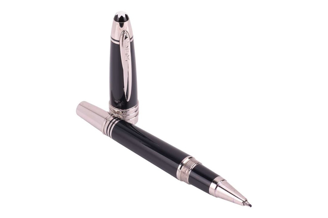 Montblanc - a John F. Kennedy Special Edition rollerball pen, twist-to-open cap, silver-tone hardwar (1 of 4)