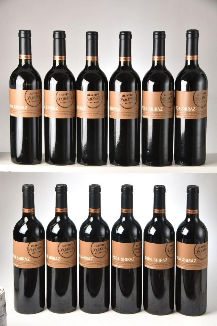 Olivers Taranga Maclaren Vale Shiraz 2004 12 bts IN: Olivers Taranga Maclaren Vale Shiraz 2004 12 bts IN BOND (2 X 6 bts OCC)