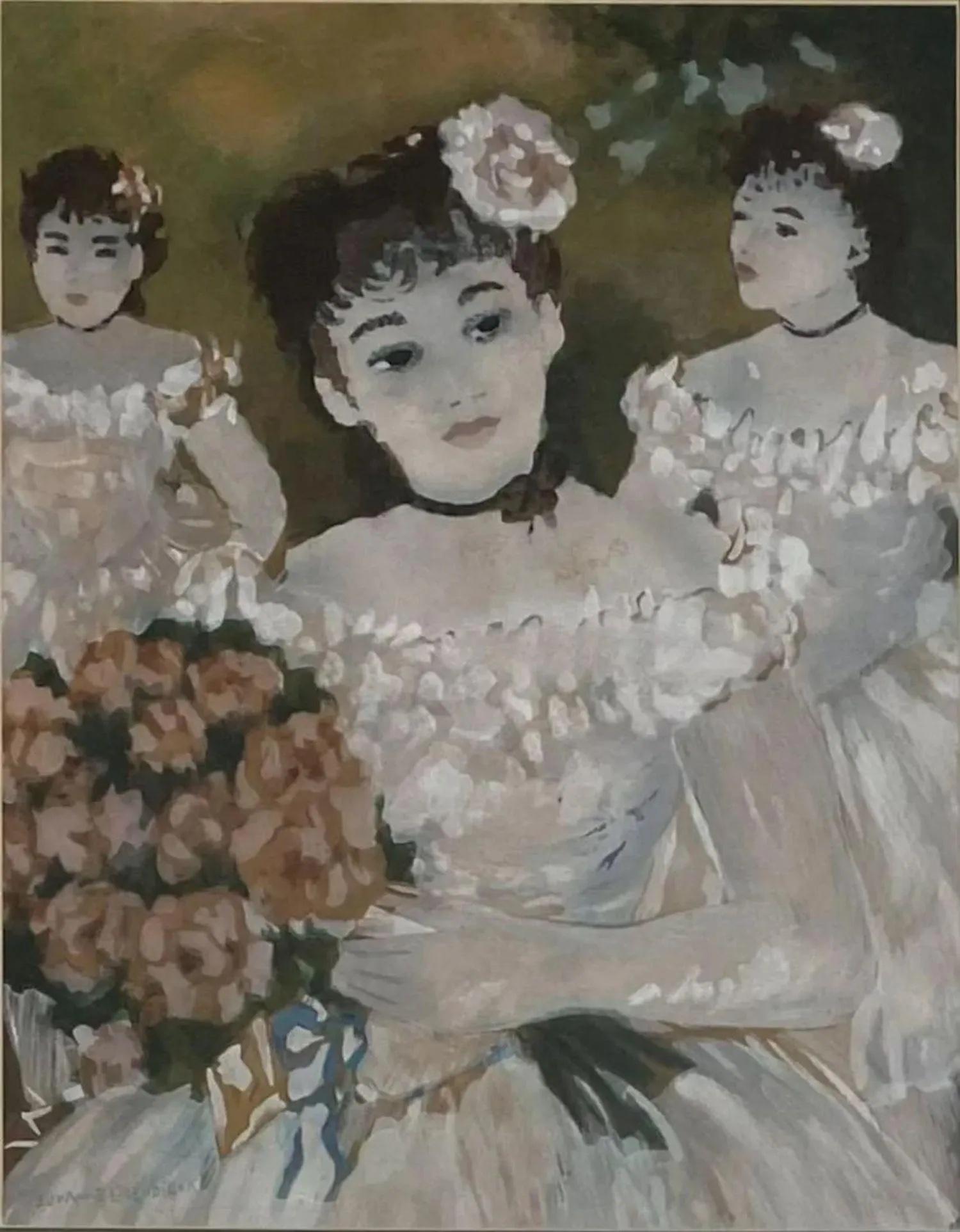 Suzanne Eisendieck (1908 - 1998) Pastel / Paper ,signed ,measures 22" x 15" inches: Suzanne Eisendieck (1908 - 1998) Pastel / Paper ,signed ,measures 22" x 15" inches , come with frame , shipping in US $149..Condition Report: - By registering to bid for this auction either in-house o