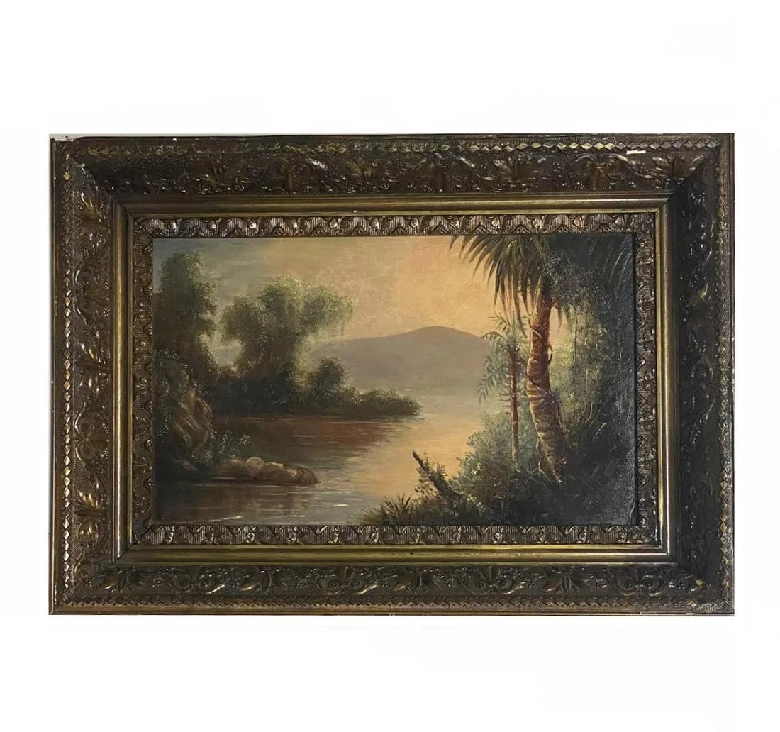 Edmund Darch Lewis (1835 - 1910) Oil / Canvas ,  Signed Lower Left,measures 11" x 18" (1 of 3)