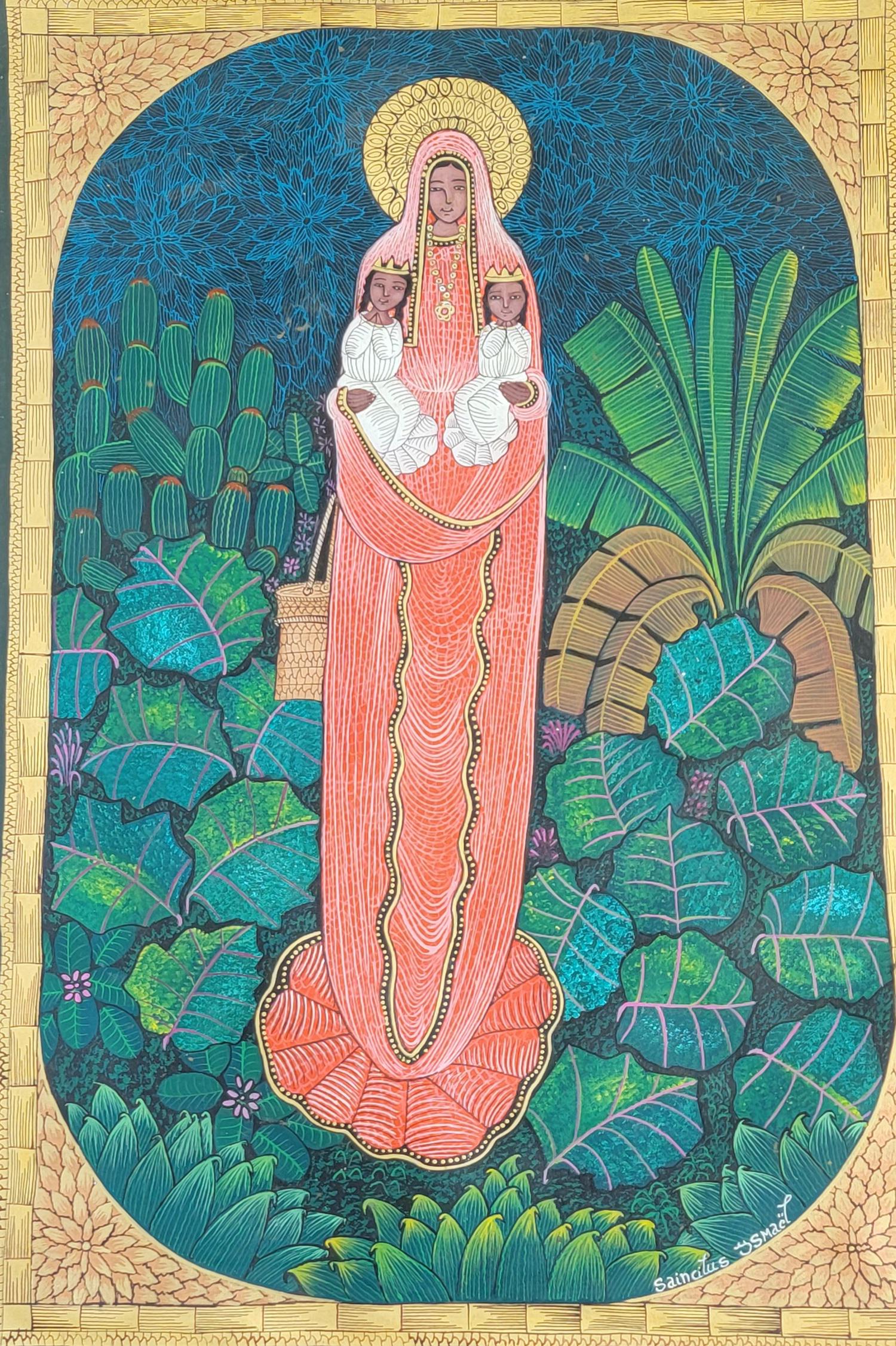 Ismael Saincilus was born in Petite Riviere de l'Artibonite in 1940 and died in 2000. He started to: Ismael Saincilus was born in Petite Riviere de l'Artibonite in 1940 and died in 2000. He started to paint in 1956. Today, he is considered one of the foremost contemporary Haitian painters. His works