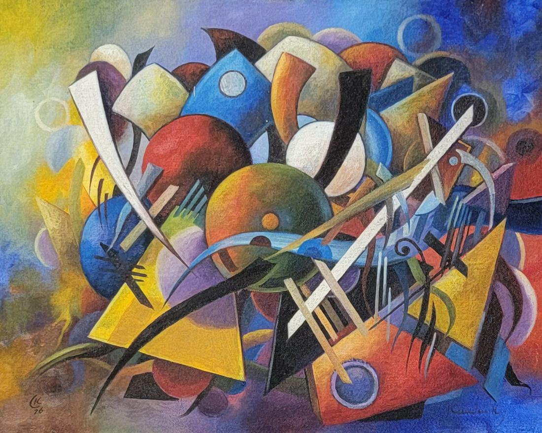 Wassily Kandinsky ,in the style of,was a Russian painter and art theorist. Kandinsky is generally: Wassily Kandinsky ,in the style of,was a Russian painter and art theorist. Kandinsky is generally credited as one of the pioneers of abstraction in western art, possibly after Hilma af Klint. Born in 