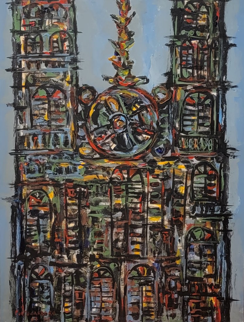 Rene Portocarrero, was a Cuban artist recognised internationally for his achievementscreated abstrac: Rene Portocarrero, was a Cuban artist recognised internationally for his achievementscreated abstracted, polychrome paintings of the religious and cultural practices and architecture of Cuba as well a