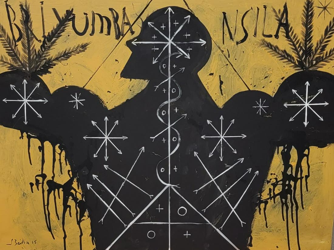 Jose Bedia Valdes,in the style of, is a Cuban painter currently residing in Florida. Bedia studied (1 of 2)