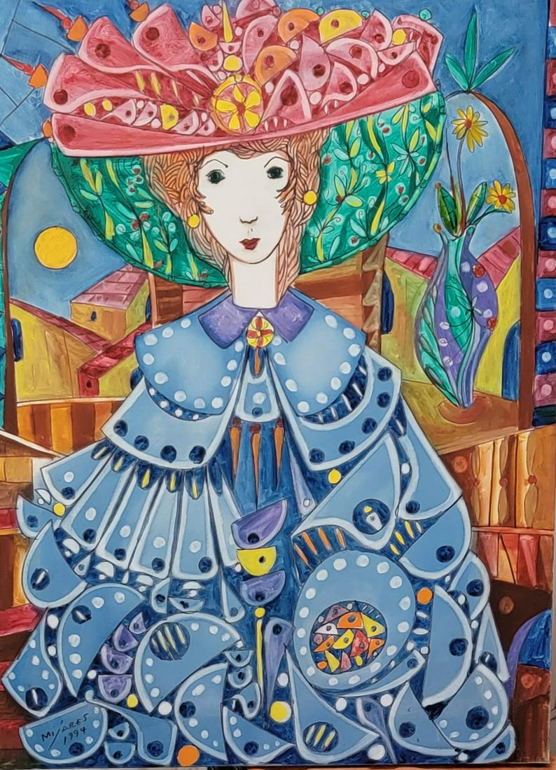 Jose Maria Mijares was a Cuban contemporary visual artist.: Jose Maria Mijares was a Cuban contemporary visual artist. He began drawing in his adolescent years and entered the San Alejandro Academy of Fine Arts on a scholarship at the age of 16.oil on canvas,C