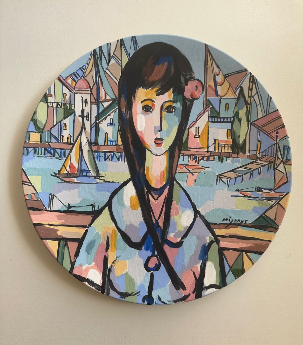 Jose Maria Mijares was a Cuban contemporary visual artist. He began drawing in his adolescent years: Jose Maria Mijares was a Cuban contemporary visual artist. He began drawing in his adolescent years and entered the San Alejandro Academy of Fine Arts on a scholarship at the age of 16.Ceramic Plate,C