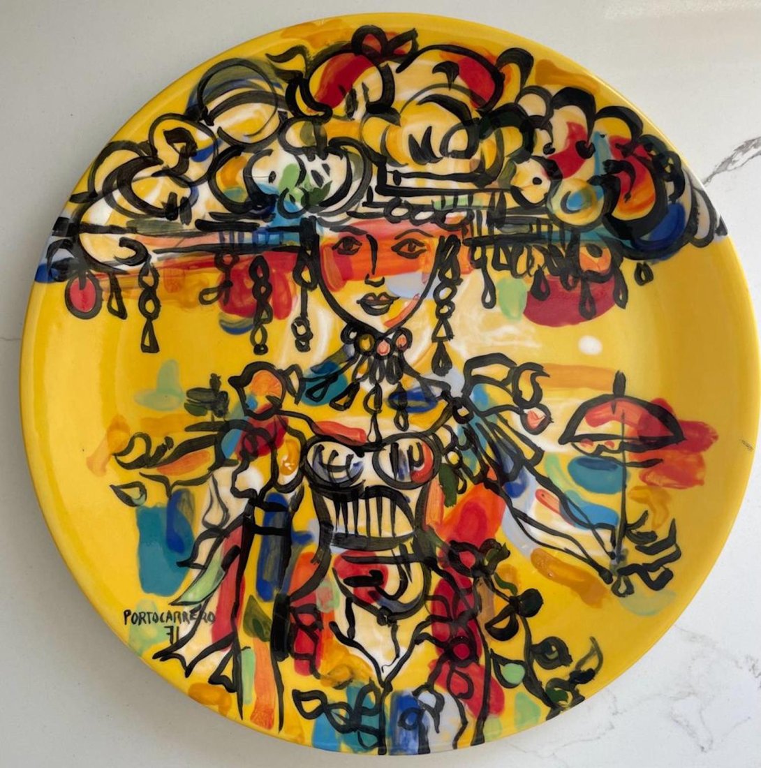 "Rene Portocarrero, was a Cuban artist recognised internationally for his achievementscreated abstra: "Rene Portocarrero, was a Cuban artist recognised internationally for his achievementscreated abstracted, polychrome paintings of the religious and cultural practices and architecture of Cuba as well 