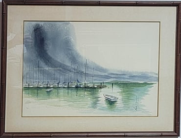 Peter Dueñas,Art from Puerto Rican,Water color on Hard Cardboard,size:18"h x 24"w,come with