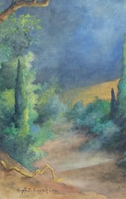 A D Greer became a legend among Texas landscape painters because of his popularity and the