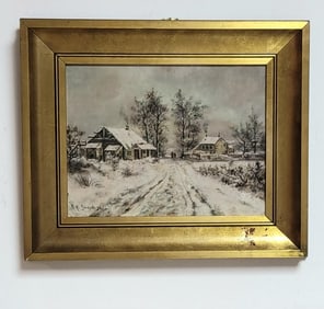 FRANK HENRY SHAPLEIGH (1842-1906): Oil on Panel, signed 'F.H. Shapleigh' lower right, titled and