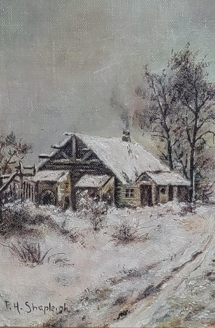 FRANK HENRY SHAPLEIGH (1842-1906): Oil on Panel, signed 'F.H. Shapleigh' lower right, titled and (1 of 3)