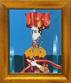 Cundo Bermudez (Cuban, 1914-2008) was a painter associated with Cuban Modernist movement, and best k