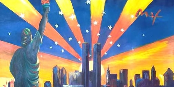 Peter Max,Art,October 19, 1937, Berlin In the style of . is a German-American artist known for using