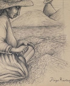 Diego Rivera.. - (1886 -1957) Art In the style of .he was a prominent Mexican painter. His large