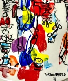 Rene Portocarrero,was one of the pioneers in Cuban art, and an artist combining strong lines with