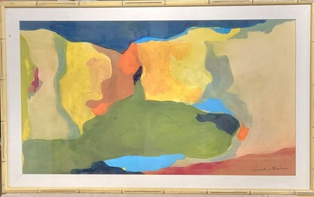 Helen Frankenthaler,( 1928 - 2011 ) an integral member of the so-called second wave of Abstract