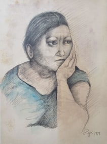 Francisco Zuniga Chavarria,in the style of was a Costa Rican-born Mexican artist, known both for his