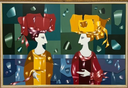 Cundo Bermudez (Cuban, 1914-2008) was a painter associated with Cuban Modernist movement, and best k