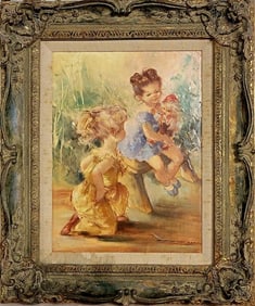 Montserrat Barta was a Spanish artist born in 1906. The painter's highly unique, expressive style fe