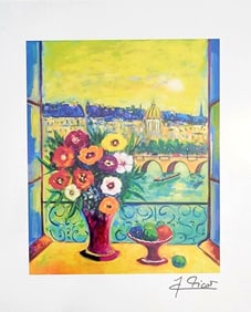 Jean-Claude Picot paintings&nbsp;are best known for their&nbsp;saturated, contrasting colors of scenes from